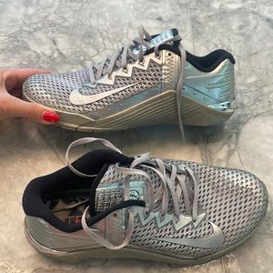 Metallic Nike Metcon mens 7.5/ womens 9 shoes